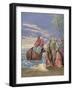 Jesus Preaching in the Sea of Galilee-Gustave Dore-Framed Giclee Print