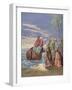 Jesus Preaching in the Sea of Galilee-Gustave Dore-Framed Giclee Print