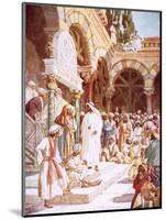 Jesus Preaching in the Temple-William Brassey Hole-Mounted Giclee Print