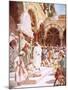 Jesus Preaching in the Temple-William Brassey Hole-Mounted Giclee Print