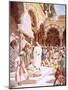 Jesus Preaching in the Temple-William Brassey Hole-Mounted Giclee Print