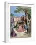 Jesus Preaching to the Crowd-null-Framed Giclee Print