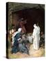 Jesus raises Lazarus - Bible-William Brassey Hole-Stretched Canvas