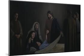 Jesus Raising the Daughter of Jairus-David Lindsley-Mounted Giclee Print