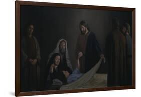 Jesus Raising the Daughter of Jairus-David Lindsley-Framed Giclee Print