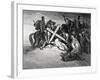 Jesus Reaches the Top of Calvary, Engraving, 19th Century-null-Framed Giclee Print