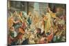 Jesus Removing the Money Lenders from the Temple-McConnell-Mounted Giclee Print