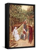Jesus Resting at Bethany at the House of His Friends-William Brassey Hole-Framed Stretched Canvas