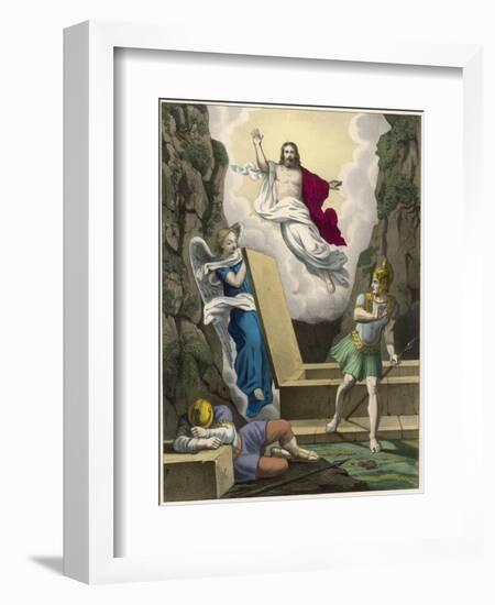 Jesus Resurrected-null-Framed Art Print