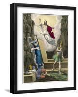 Jesus Resurrected-null-Framed Art Print