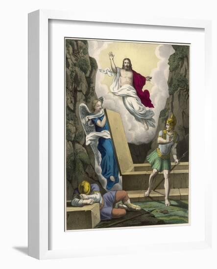 Jesus Resurrected-null-Framed Art Print