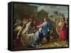 Jesus Resurrecting the Son of the Widow of Naim-Pierre Bouillon-Framed Stretched Canvas