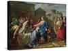 Jesus Resurrecting the Son of the Widow of Naim-Pierre Bouillon-Stretched Canvas