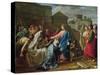 Jesus Resurrecting the Son of the Widow of Naim-Pierre Bouillon-Stretched Canvas