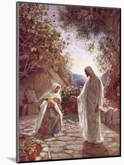 Jesus Revealing Himself to Mary Magdalene-William Brassey Hole-Mounted Giclee Print