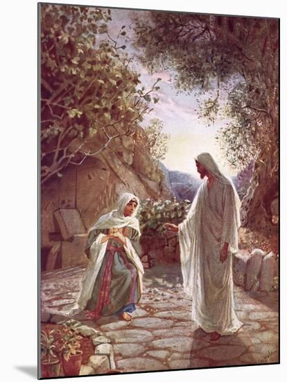 Jesus Revealing Himself to Mary Magdalene-William Brassey Hole-Mounted Premium Giclee Print