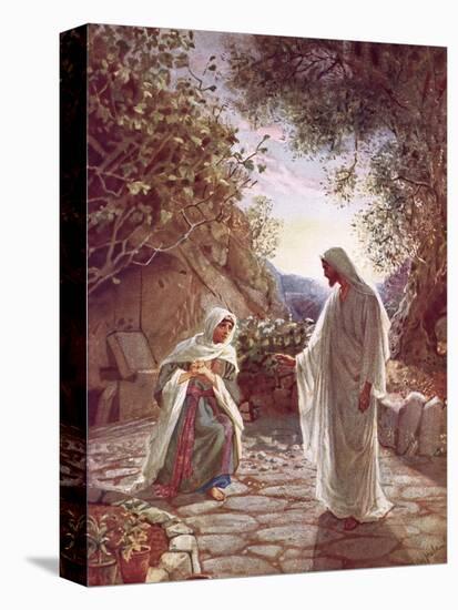 Jesus Revealing Himself to Mary Magdalene-William Brassey Hole-Stretched Canvas