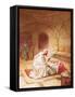 Jesus Reviving Jairus's Daughter-William Brassey Hole-Framed Stretched Canvas