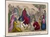 Jesus Rides into Jerusalem on a Donkey-null-Mounted Art Print