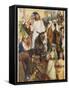 Jesus, Riding a Donkey, Enters Jerusalem-null-Framed Stretched Canvas