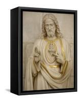 Jesus's Sacred Heart, Auxerre, Yonne, Burgundy, France, Europe-Godong-Framed Stretched Canvas