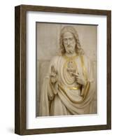 Jesus's Sacred Heart, Auxerre, Yonne, Burgundy, France, Europe-Godong-Framed Photographic Print