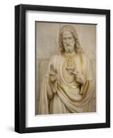 Jesus's Sacred Heart, Auxerre, Yonne, Burgundy, France, Europe-Godong-Framed Photographic Print