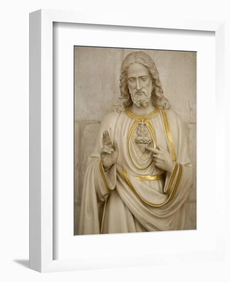 Jesus's Sacred Heart, Auxerre, Yonne, Burgundy, France, Europe-Godong-Framed Photographic Print