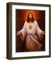 Jesus' Sacred Heart-T^ C^ Chiu-Framed Art Print