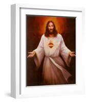 Jesus' Sacred Heart-T^ C^ Chiu-Framed Art Print