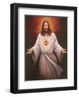 Jesus' Sacred Heart-Unknown Chiu-Framed Art Print