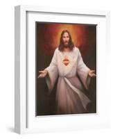 Jesus' Sacred Heart-Unknown Chiu-Framed Art Print