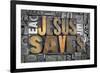 Jesus Saves-enterlinedesign-Framed Photographic Print