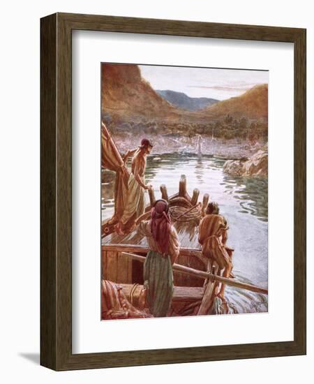 Jesus Showing Himself to Peter and Others by the Sea of Galilee-William Brassey Hole-Framed Premium Giclee Print