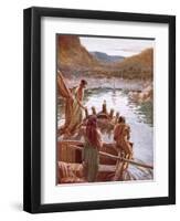 Jesus Showing Himself to Peter and Others by the Sea of Galilee-William Brassey Hole-Framed Premium Giclee Print