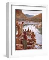 Jesus Showing Himself to Peter and Others by the Sea of Galilee-William Brassey Hole-Framed Premium Giclee Print