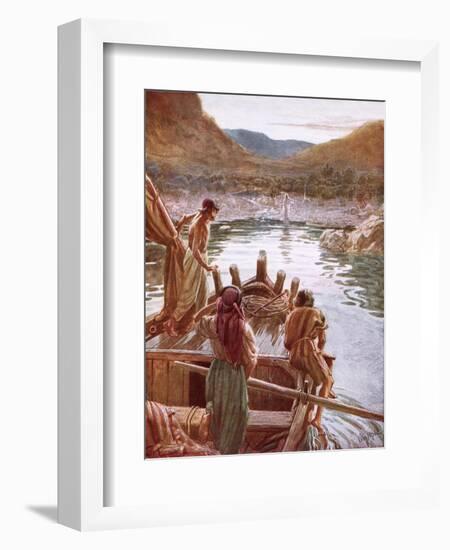 Jesus Showing Himself to Peter and Others by the Sea of Galilee-William Brassey Hole-Framed Premium Giclee Print