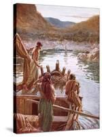 Jesus Showing Himself to Peter and Others by the Sea of Galilee-William Brassey Hole-Stretched Canvas