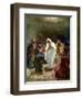 Jesus shows the disciples his wounds - Bible-William Brassey Hole-Framed Giclee Print