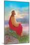 Jesus Sitting on a Rock Praying-Christo Monti-Mounted Giclee Print