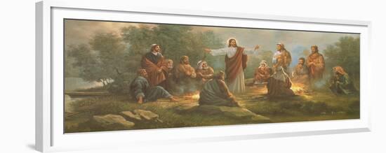 Jesus Spreading the Word-unknown Bo-Framed Premium Giclee Print