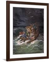 Jesus Stilling the Tempest-Gustave Doré-Framed Giclee Print