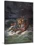 Jesus Stilling the Tempest-Gustave Doré-Stretched Canvas
