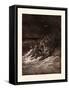 Jesus Stilling the Tempest-Gustave Dore-Framed Stretched Canvas