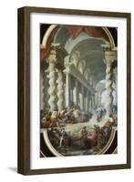 Jesus Stoned in the Temple-Giovanni Paolo Panini-Framed Giclee Print