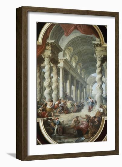 Jesus Stoned in the Temple-Giovanni Paolo Panini-Framed Giclee Print