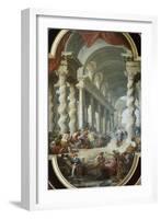 Jesus Stoned in the Temple-Giovanni Paolo Panini-Framed Giclee Print