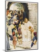 Jesus Suffers the Little Children to Come Unto Him-null-Mounted Art Print