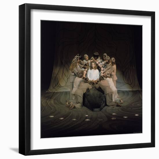 Jesus Surrounded by His Disciples in a Scene from Jesus Christ Superstar-John Olson-Framed Premium Photographic Print