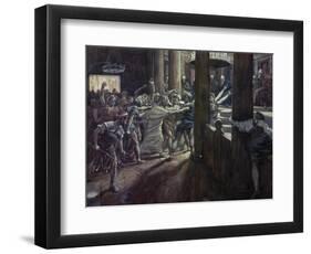 Jesus Taken Before Annas-James Tissot-Framed Giclee Print